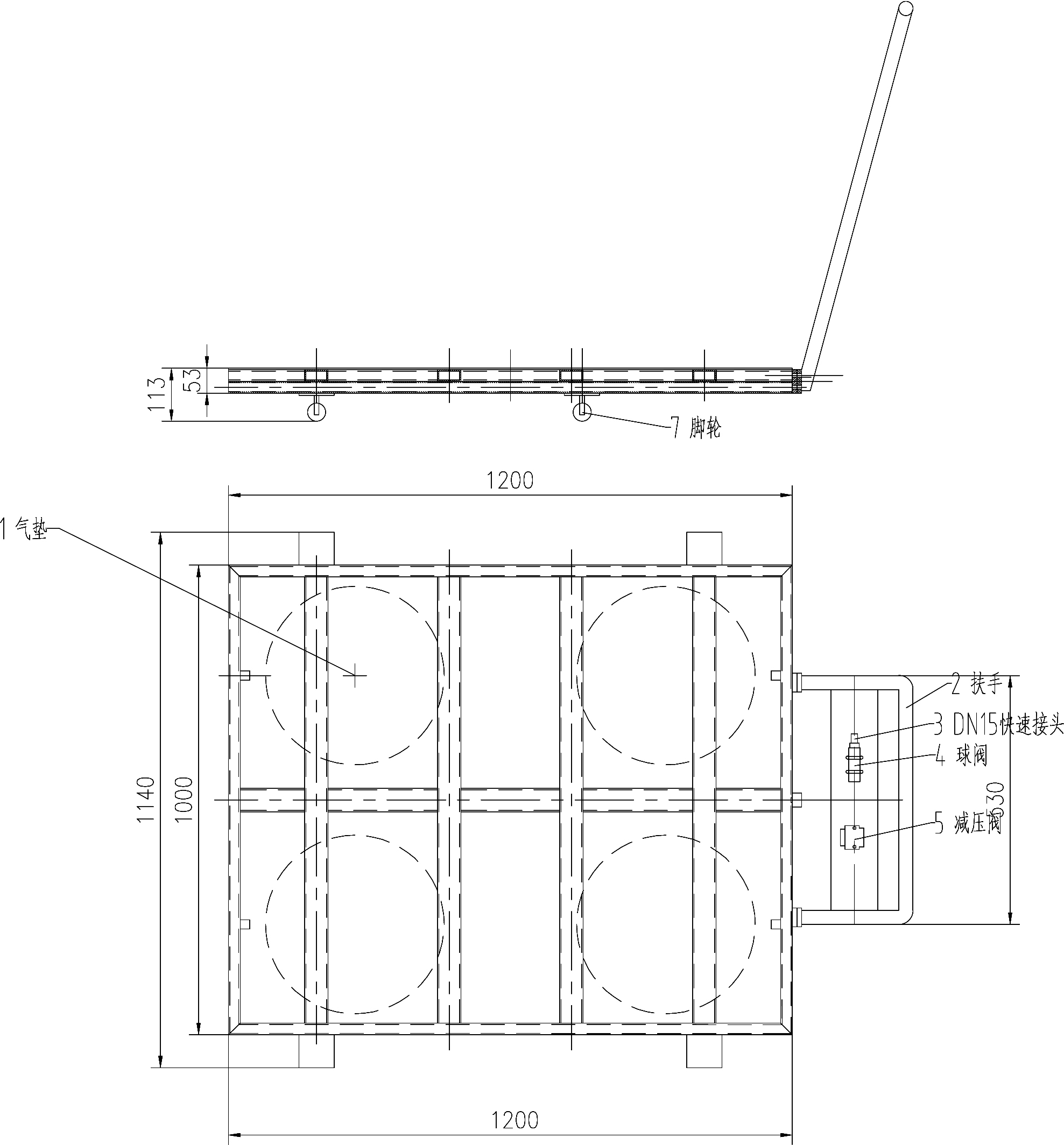 Air Pallets size chart